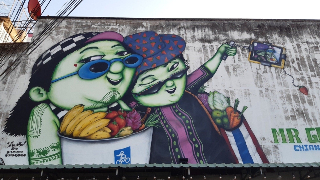 Mural in Chiang Mai