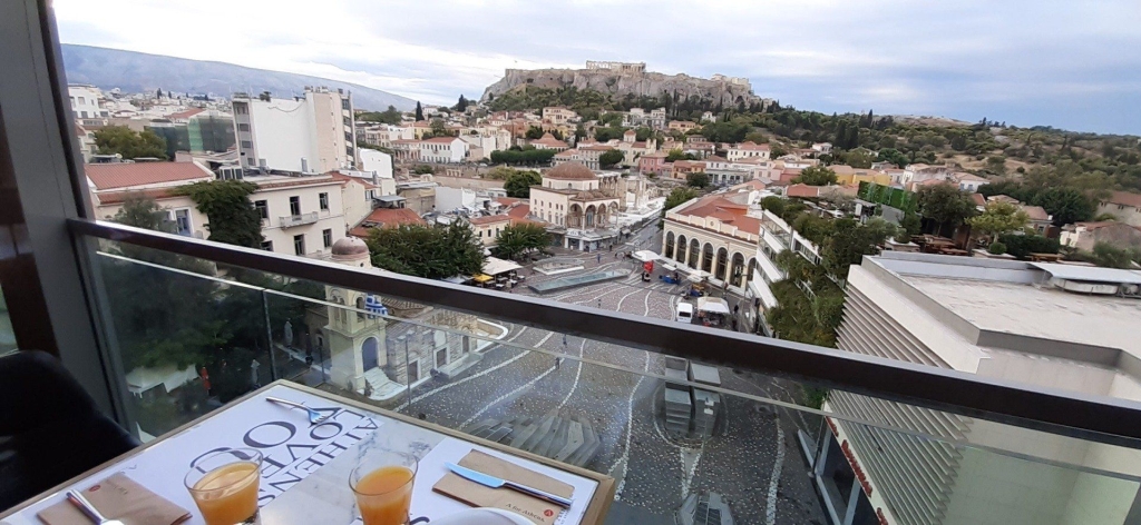 Blick vom A for Athens