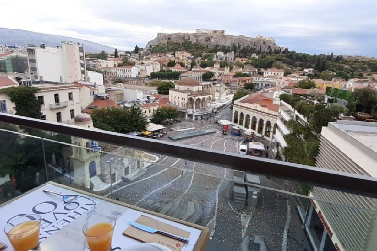 Blick vom A for Athens