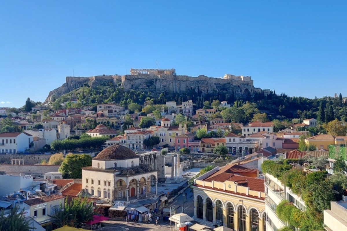 Blick vom A for Athens