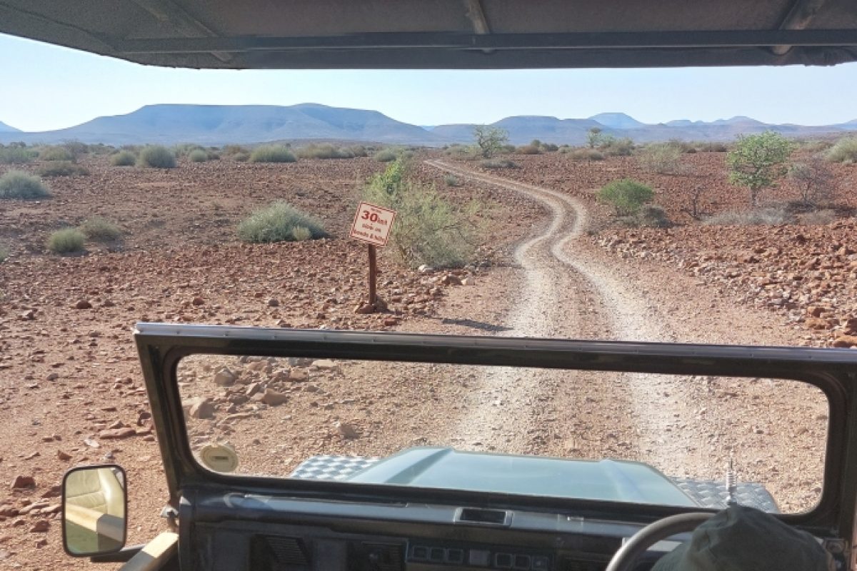 Auf dem Weg zum Camp