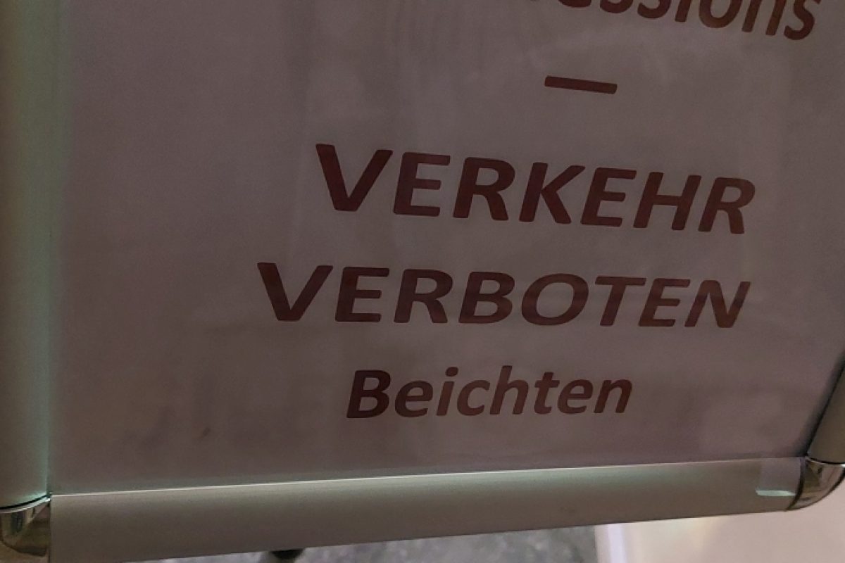 In der Kirche!